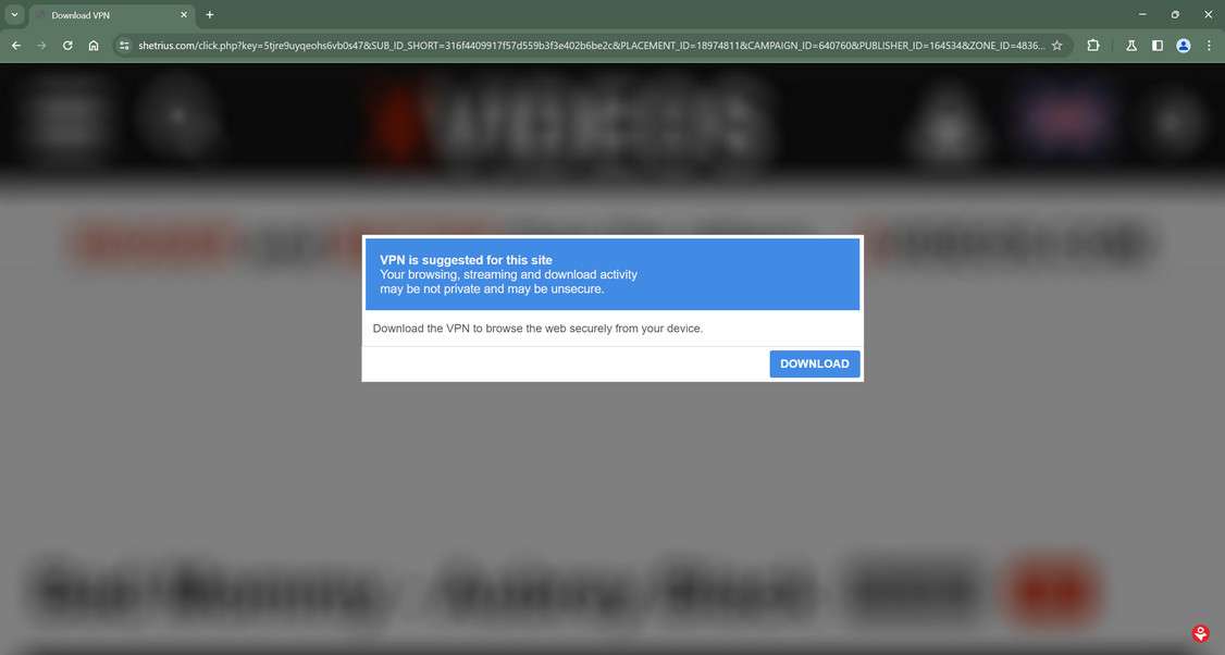 Shetrius.com malware
