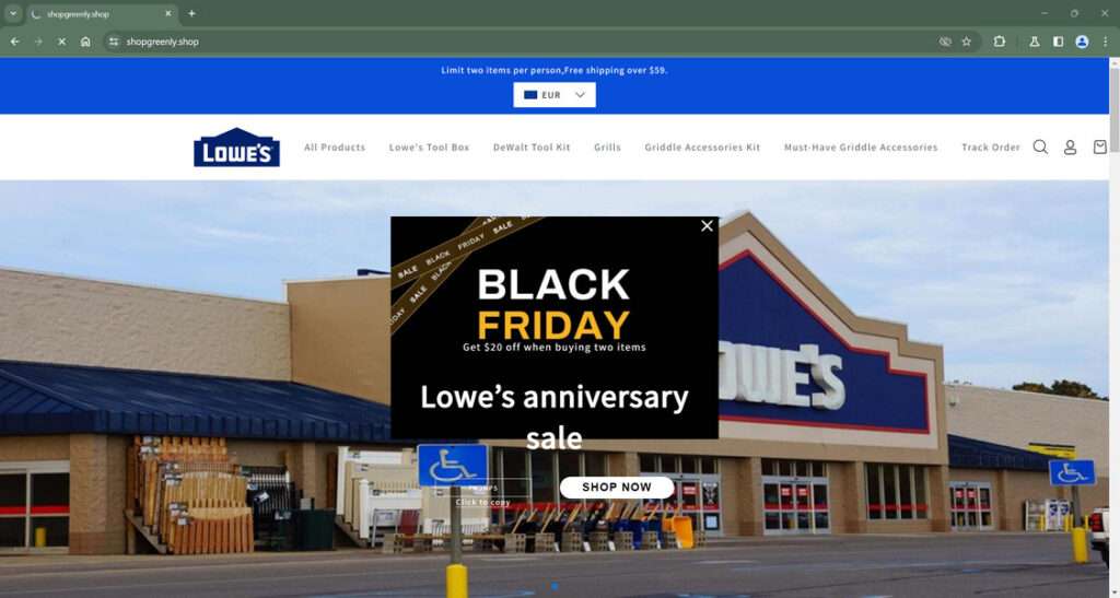 Shopgreenly.shop scam