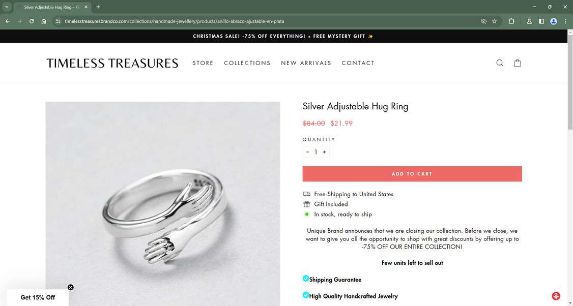 Timelesstreasuresbrandco.com scam