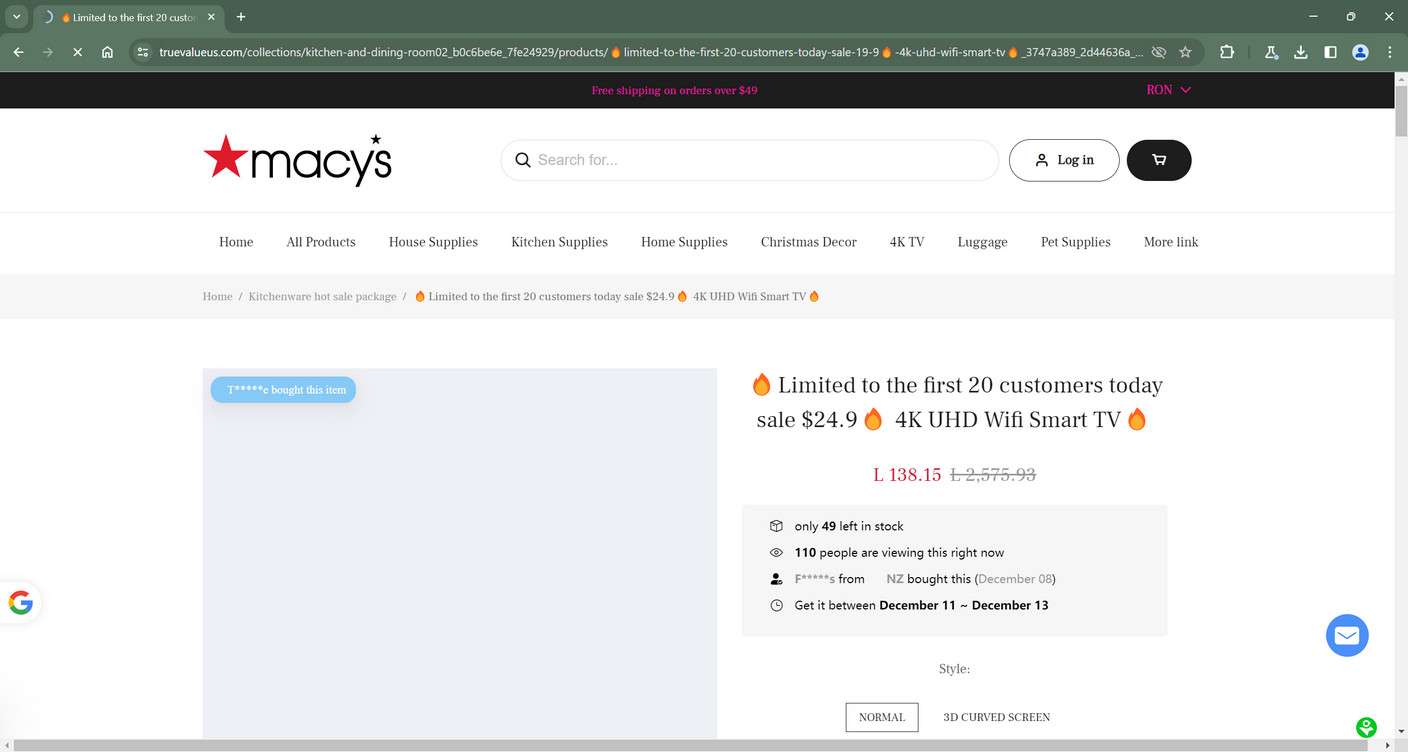 Truevalueus.com Scam