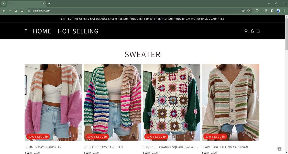 Tshirt.oiinart.com scam