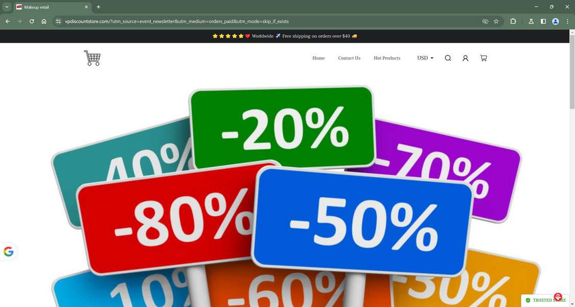 Vpdiscountstore.com Scam: Don't Get Duped By This Store 1 Vpdiscountstore.com scam