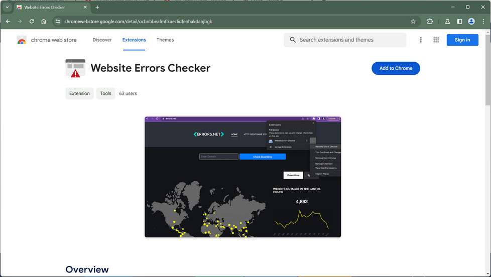 Website Errors Checker