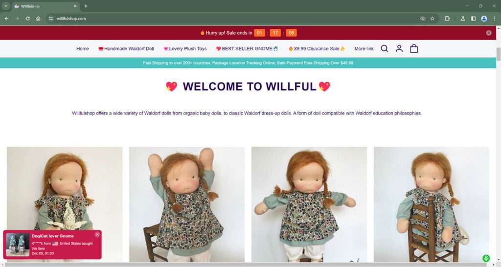 Willlfulshop.com scam