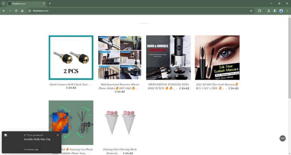 lfeeliblent.com scam