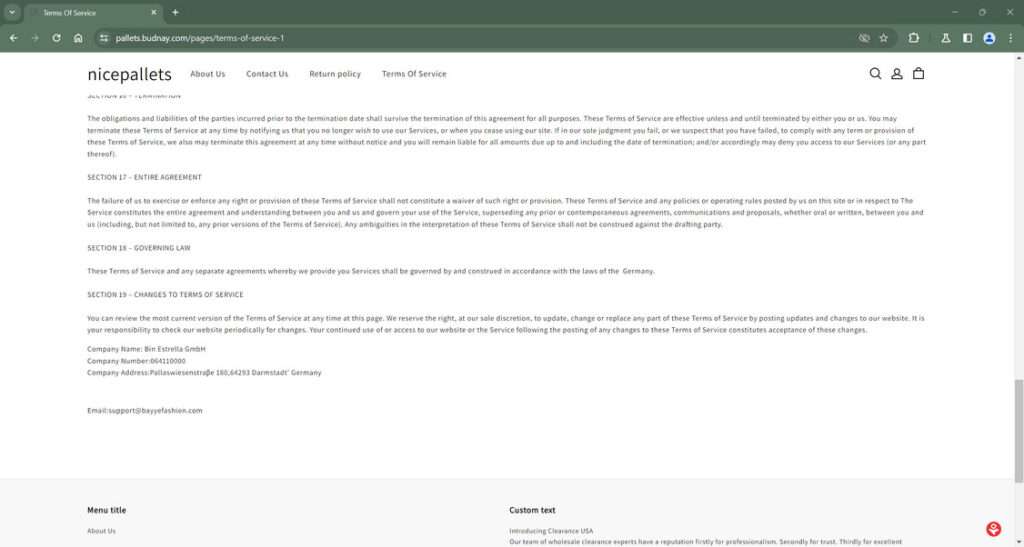 pallets.budnay.com scam