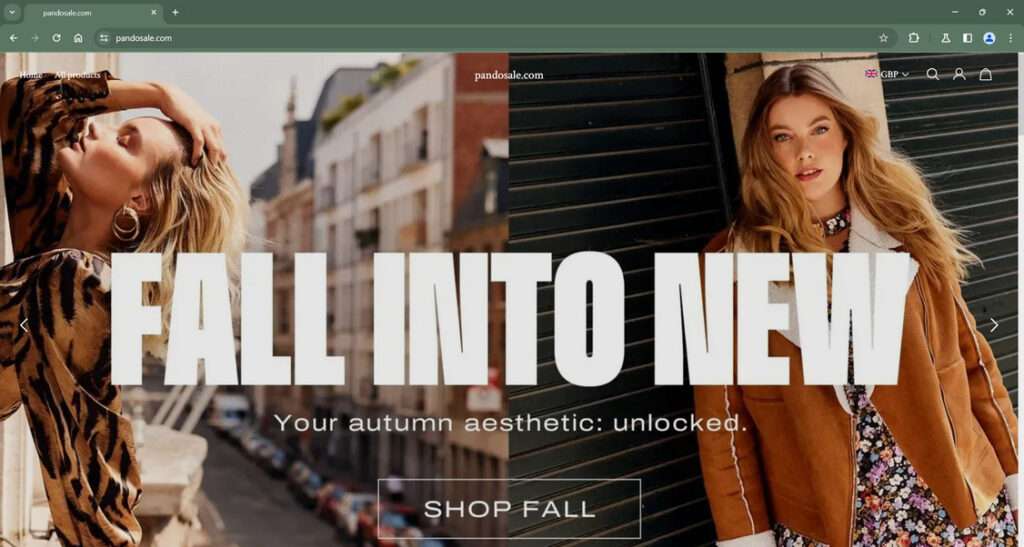 PandoSale.com Scam Store: A Fake Pandora Website 1 pandosale.com scam