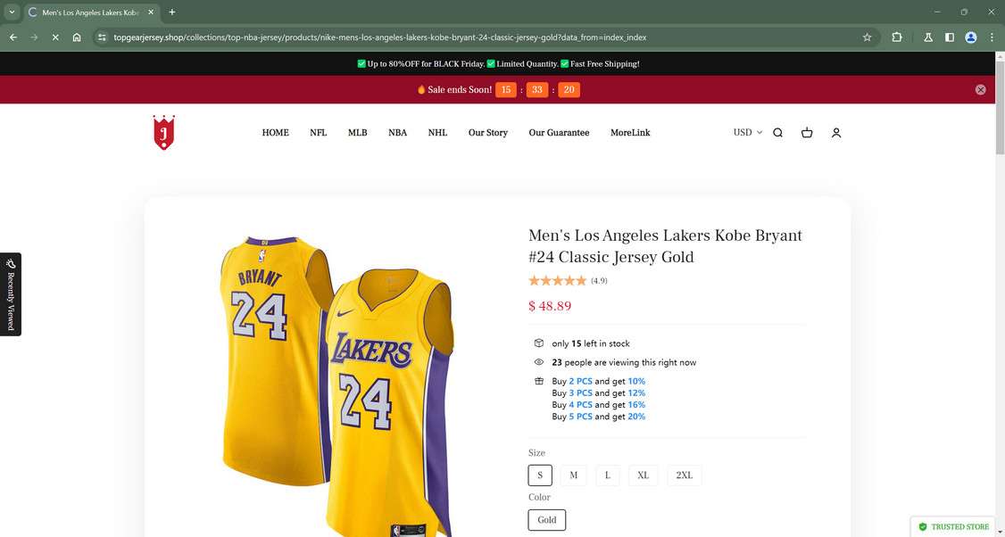 topgearjersey.shop scam