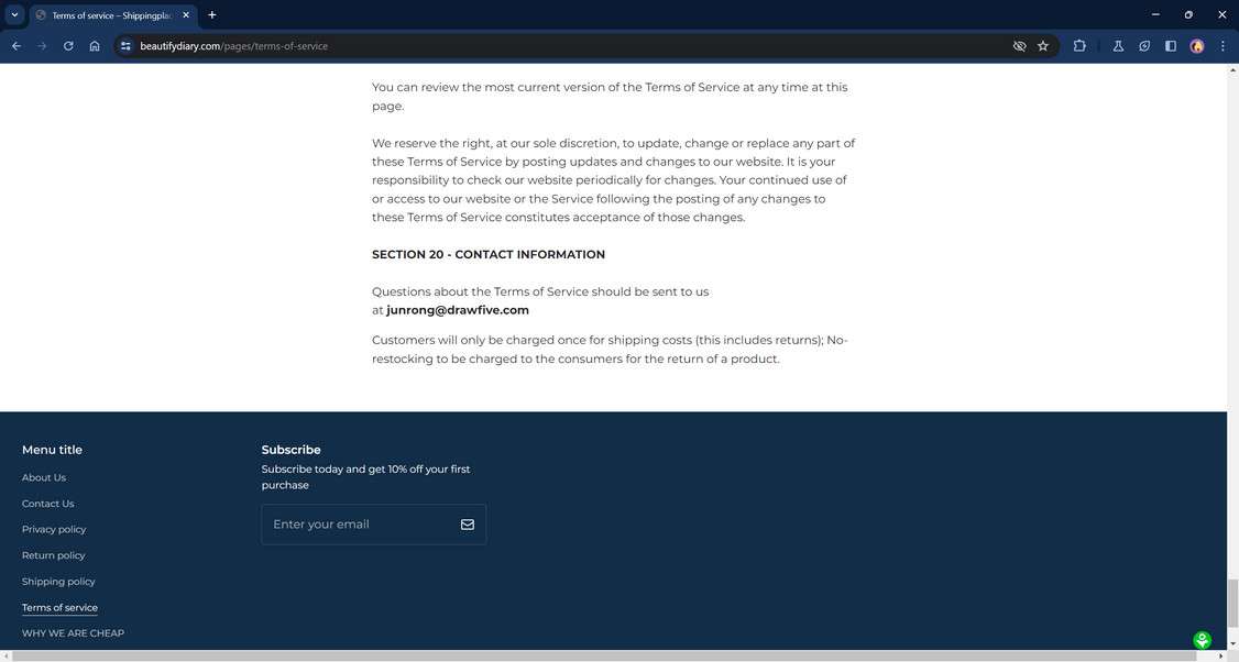 Beautifydiary.com scam