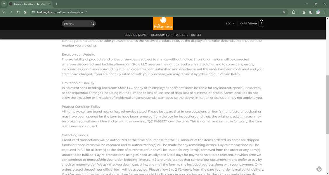 Bedding-linen.com scam