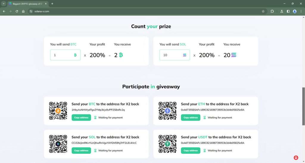 Beware How Scammers Use Fake Solana Giveaways to Steal Crypto