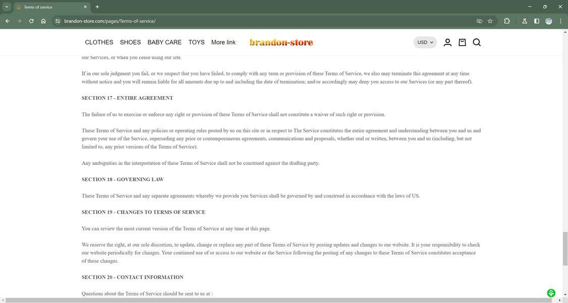 Brandon-store.com scam
