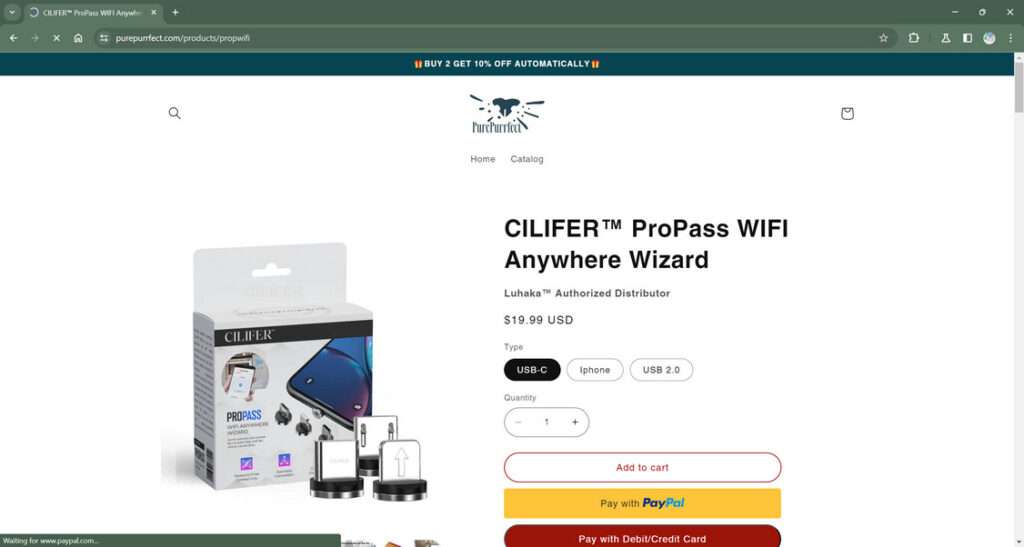 CILIFER ProPass WIFI Anywhere Wizard