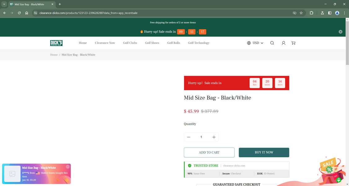 Clearance-dicks.com scam