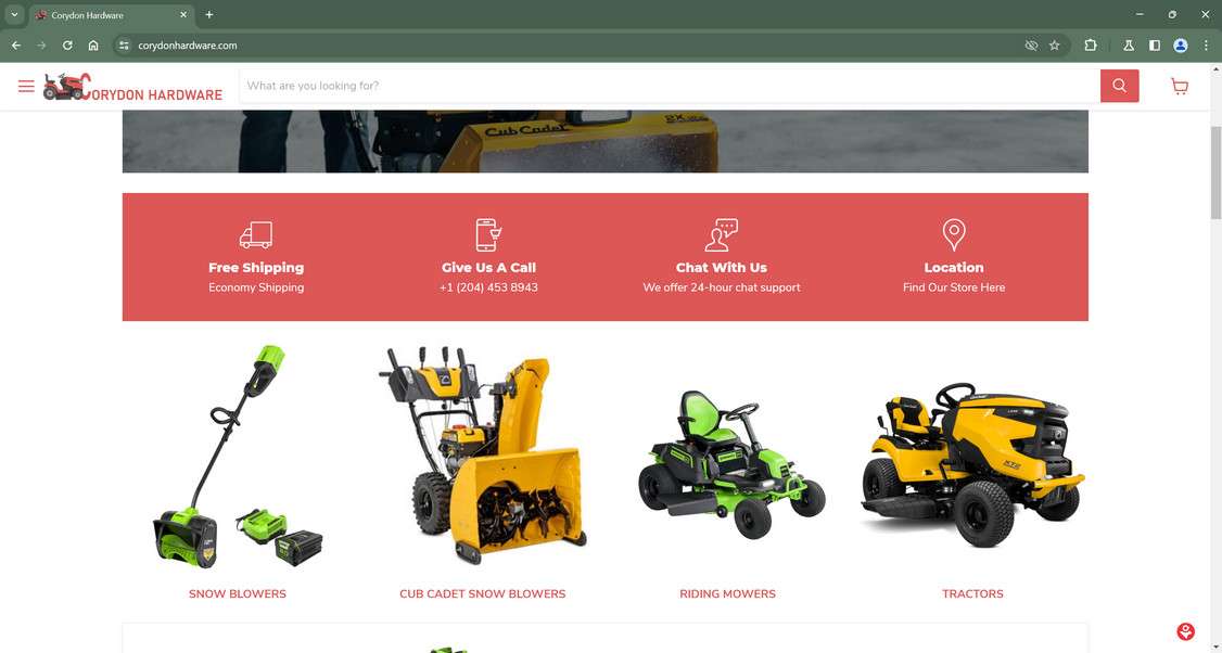 Corydonhardware.com scam