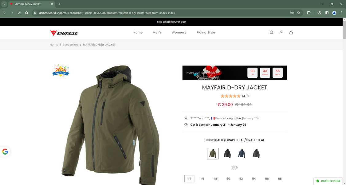 Daineseworld.shop scam