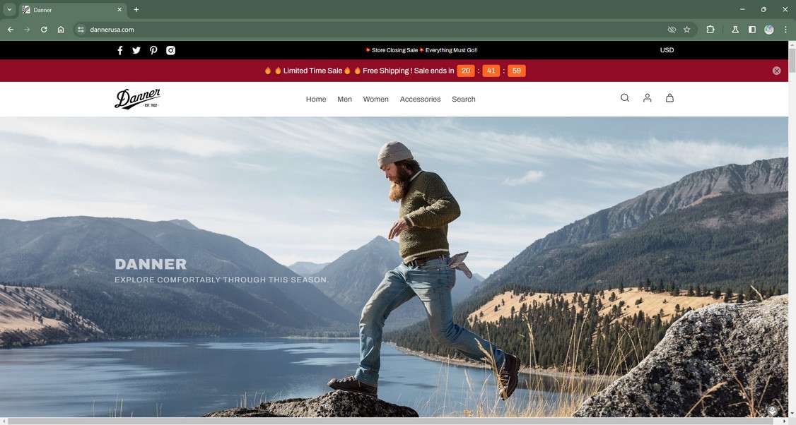 Danner website outlet