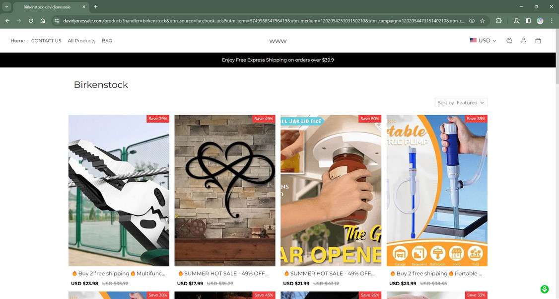 Davidjonessale.com scam