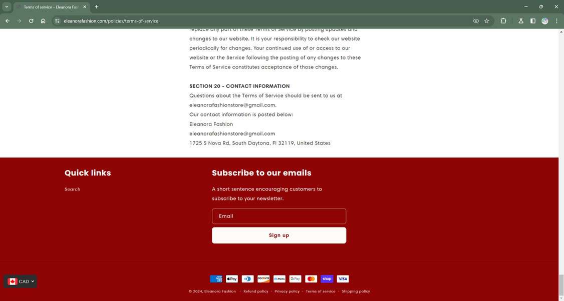 Eleanorafashion.com scam