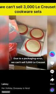 Facebook Le Creuset Giveaway Scam