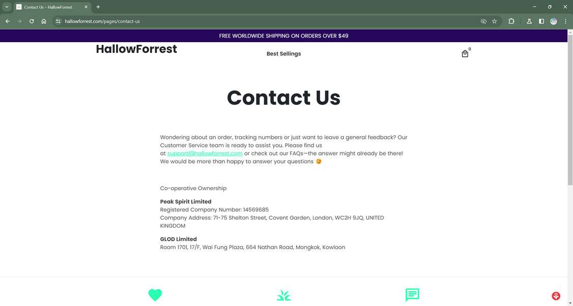 Hallowforrest.com scam