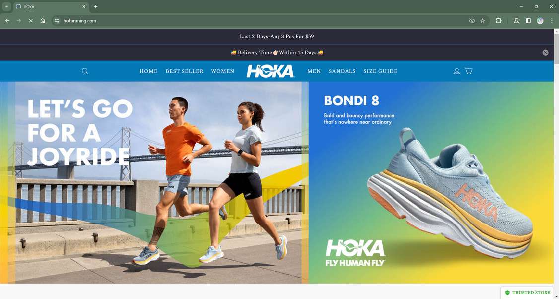 HokaRuning.com Scam Store: A Fake HOKA Website 1 Hokaruning.com scam
