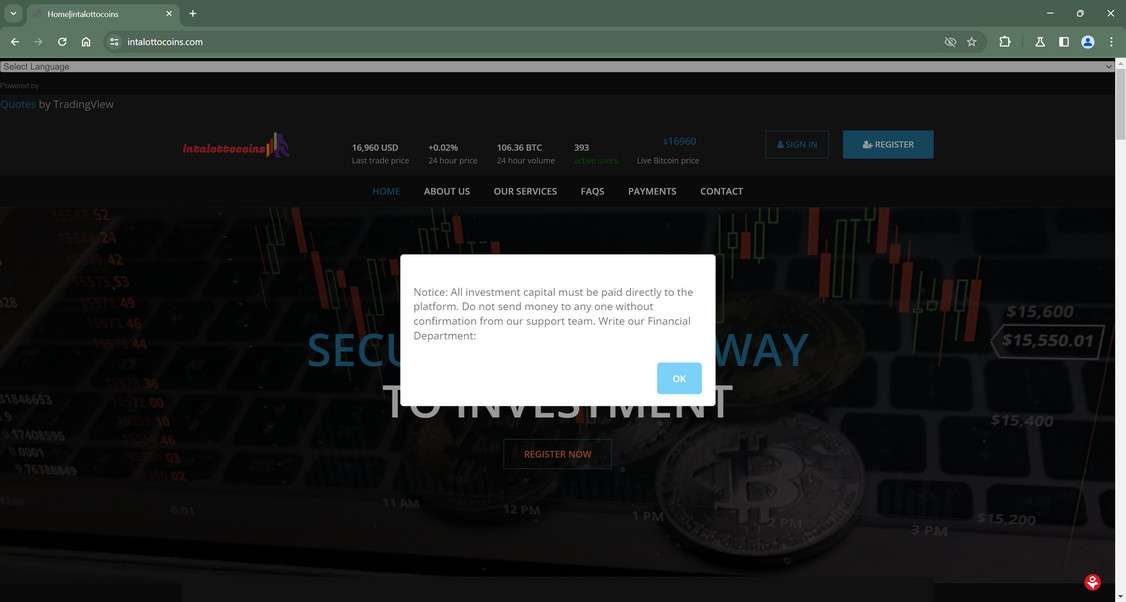 Intalottocoins.com scam