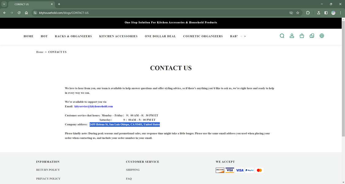 Kityhousehold.com Review: Should You Trust It? Our Take 1 Kityhousehold.com scam