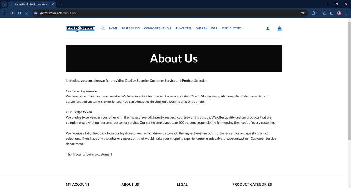 Knifediscover.com scam