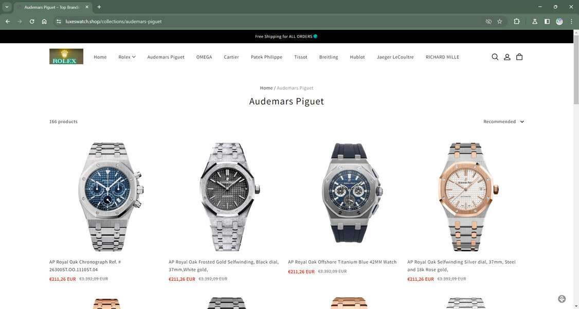 Luxeswatch.shop scam