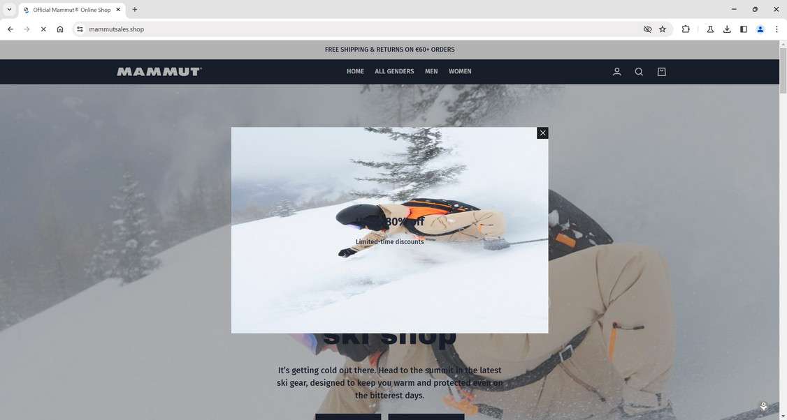 Mammutsales.shop scam