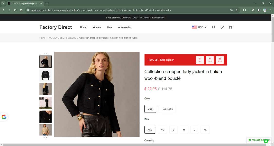 Newjcrew.com scam