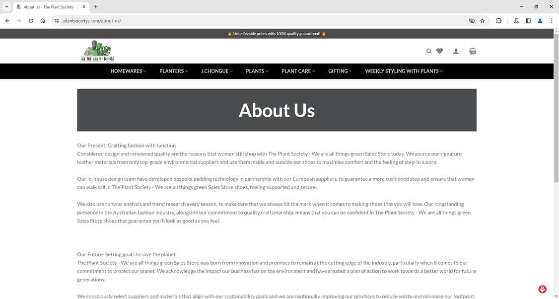 Plantsocietys.com scam