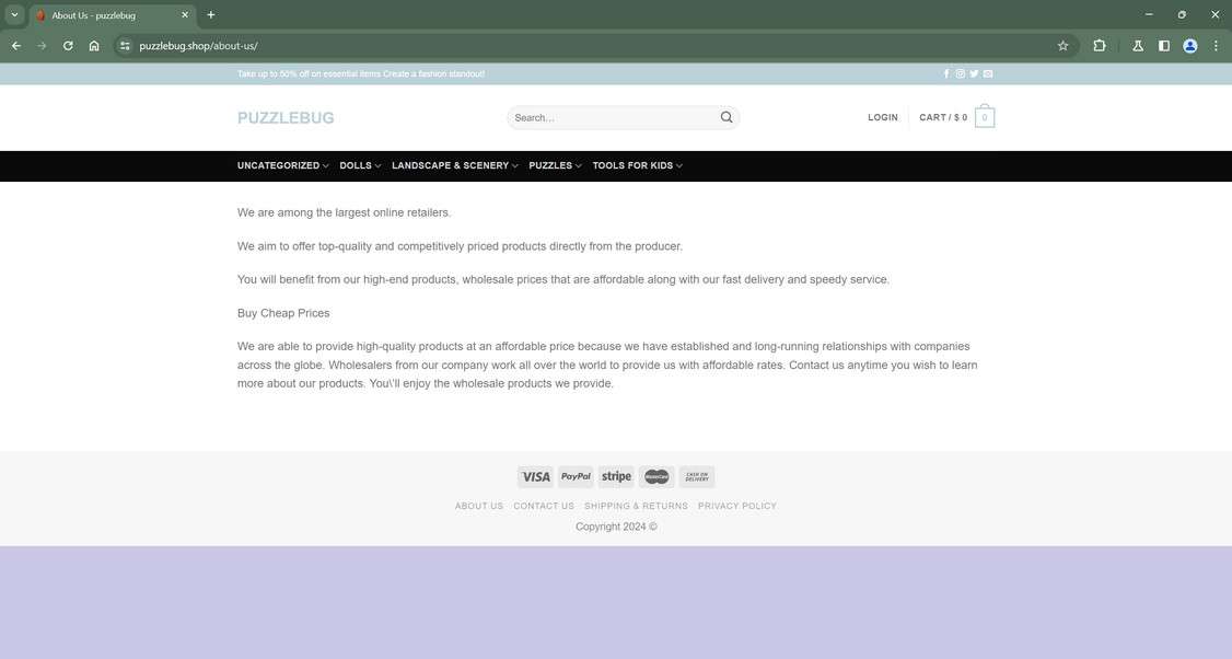 Scam Puzzlebug.shop Store - Fake and Fraudulent 1 Puzzlebug.shop scam