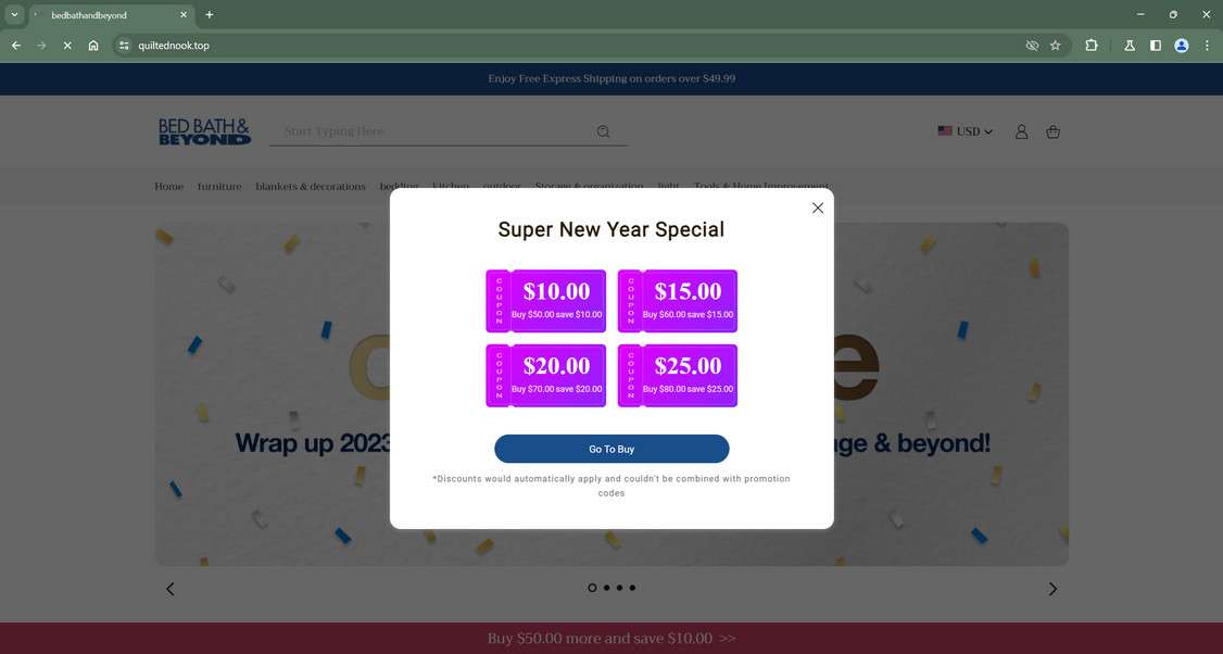 Quiltednook.top scam