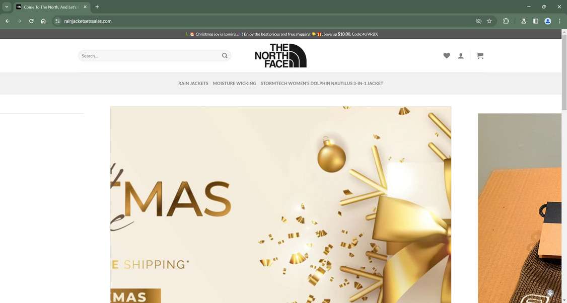 Rainjacketsetssales.com scam