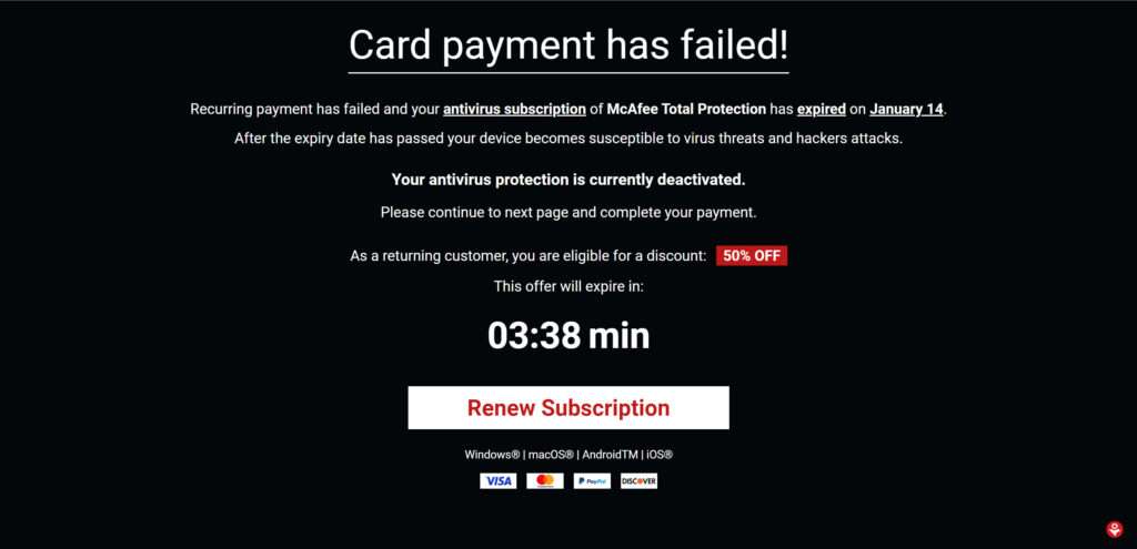 Renew-subscription.org malware