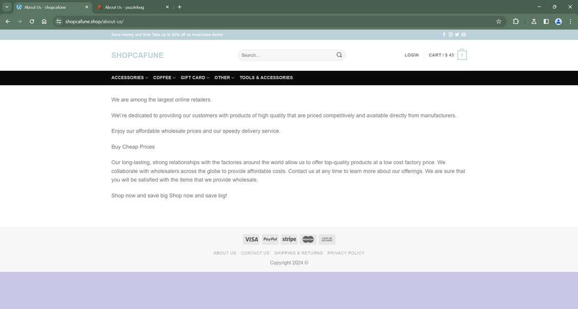 Shopcafune.shop scam