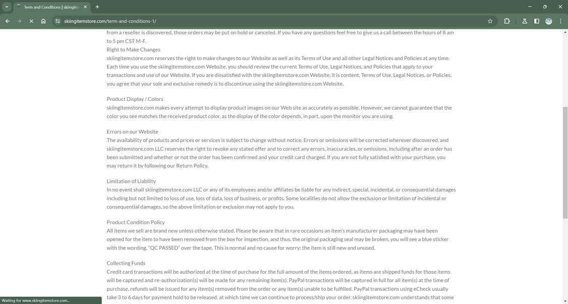 Skiingitemstore.com scam