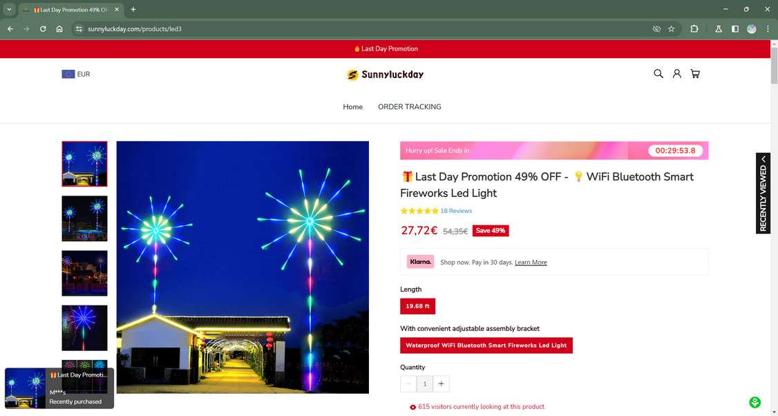 SunnyLuckDay.com scam