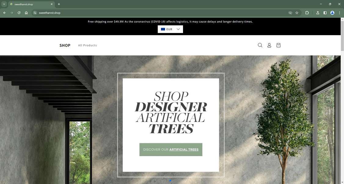 Sweetharvst.shop Scam Store - Total Ripoff, Stay Away 1 Sweetharvst.shop scam