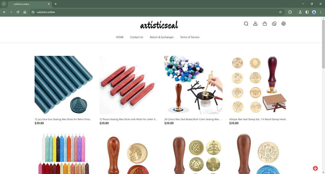 Ustickers.online scam