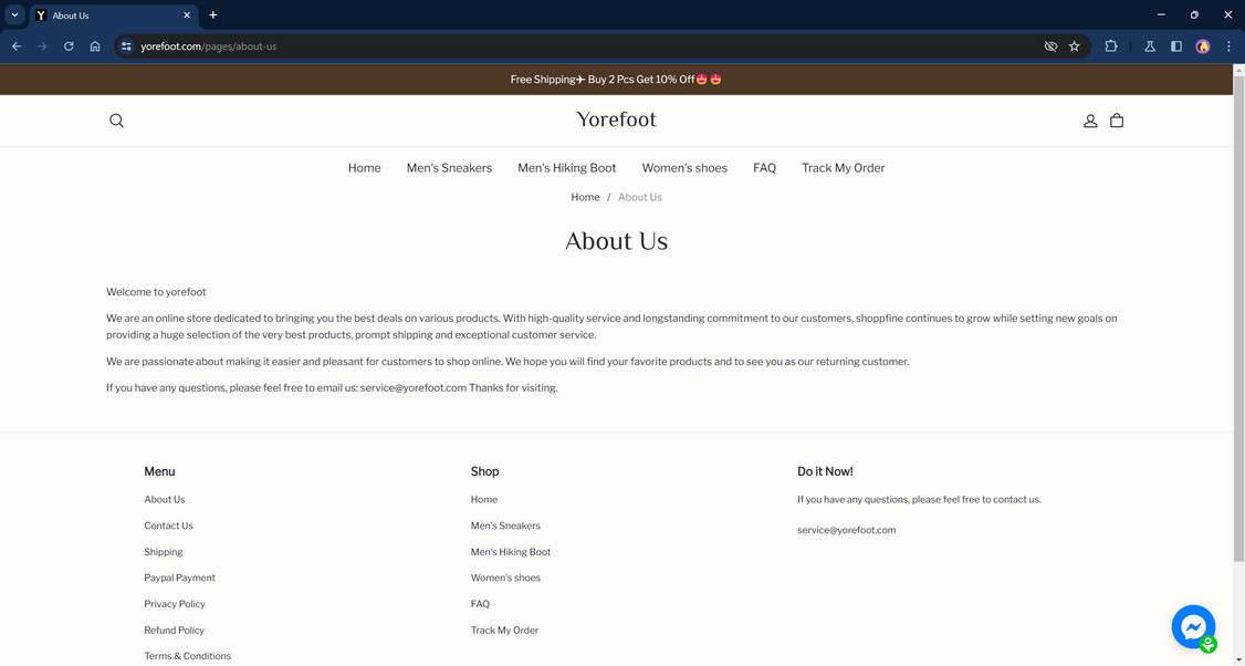 Yorefoot.com scam