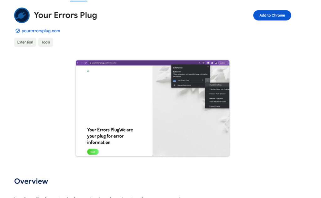 Your Errors Plug