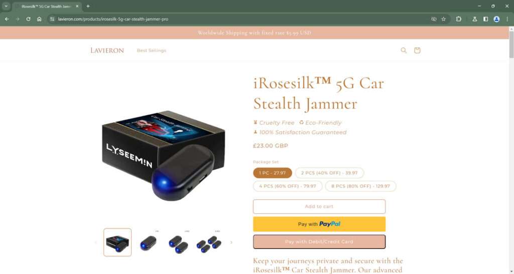 iRosesilk Car Stealth Jammer