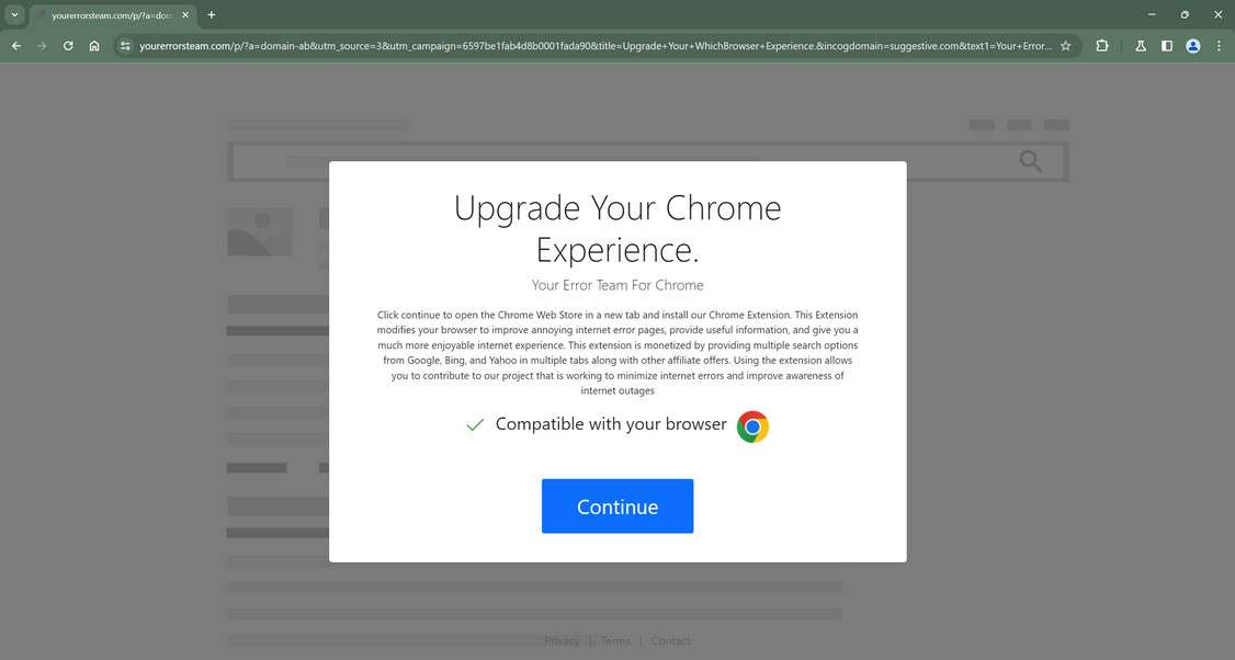 yourerrorsteam.com malware