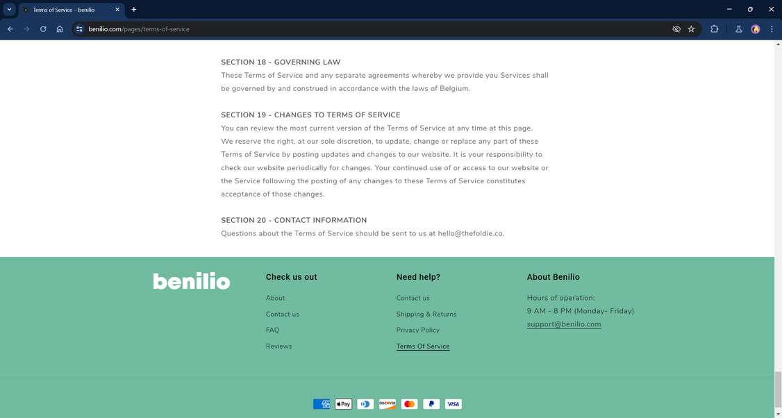 Benilio.com scam