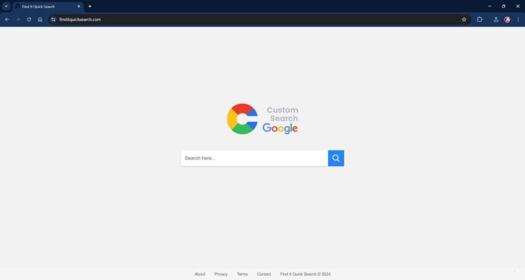 Find It Quick Search browser hijacker