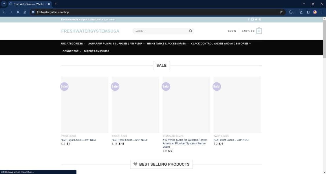 Freshwatersystemsusa.shop scam