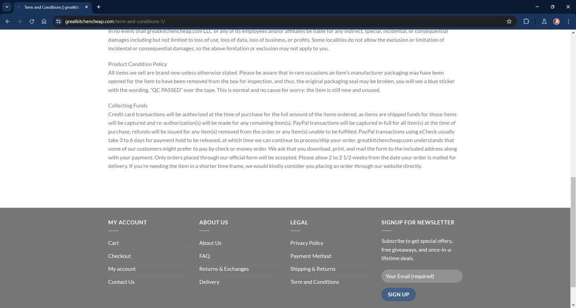 Greatkitchencheap.com scam